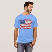 Vintage amerikanische Flagge T-Shirt (Vorne ganz)
