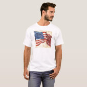 Vintage amerikanische Flagge T-Shirt (Vorne ganz)