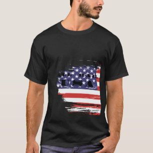 Vintage-Amerikanische-Flagge-T-Shirt Patriotisch U T-Shirt