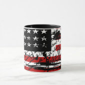 Vintage amerikanische Flagge Tasse (Zentrum)