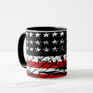 Vintage amerikanische Flagge Tasse