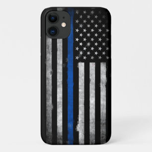 Vintage-amerikanische Flagge Thin Blue LINE Amerik Case-Mate iPhone Hülle