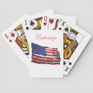 Vintage amerikanische Flagge Thunder_Cove Spielkarten