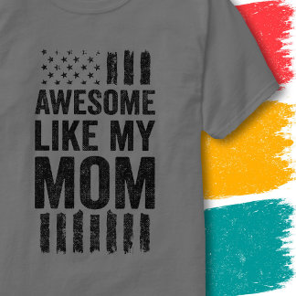 Vintage-Amerikanische-Flagge Toll wie meine Mom T-Shirt