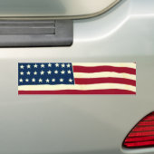 Vintage amerikanische Flagge, US Flagge Autoaufkleber (Auf Auto)
