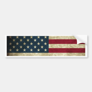 Vintage amerikanische Flagge USA Autoaufkleber