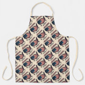 Vintage amerikanische Flagge USA Karte Distressive Schürze (Vorderseite)