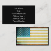 Vintage amerikanische Flagge Visitenkarte (Vorne/Hinten)
