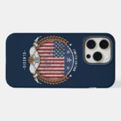 Vintage amerikanische Flagge von 1974 iPhone Hülle (Rückseite (Horizontal))