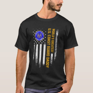 Vintage-Amerikanische-Flagge-Welt-Beste-Us-Küstenw T-Shirt