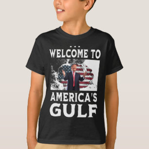 Vintage amerikanische Flagge Willkommen am Golf vo T-Shirt