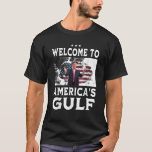 Vintage amerikanische Flagge Willkommen am Golf vo T-Shirt