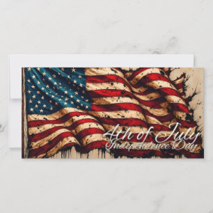 Vintage-Amerikanische-Flaggen-Kunst für den 4. Jul