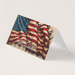 Vintage-Amerikanische-Flaggen-Kunst zum 4. Juli