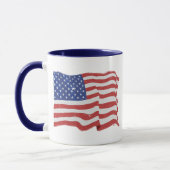 Vintage amerikanische Flaggen-Tasse Tasse (Links)