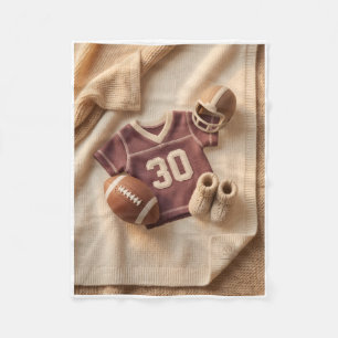 Vintage-amerikanische Football-Mannschaftsjacke Nu Fleecedecke