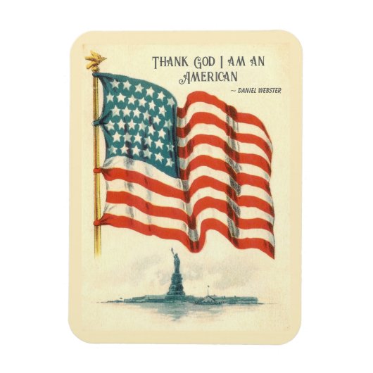 Vintage-amerikanische Freiheitsstatue Magnet (Vertikal)