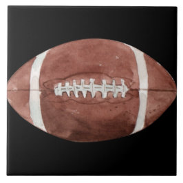 Vintage-Amerikanische-Fußball-Wasserfarben-Kunst Fliese