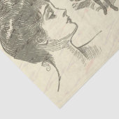 Vintage amerikanische Girls Collage Decoupage Seidenpapier (Detail)