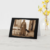 Vintage amerikanische Iron-Frau Karte (Gelbe Blume)