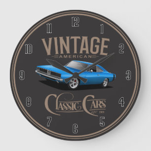 Vintage Amerikanische Klassiker Charger Große Uhr