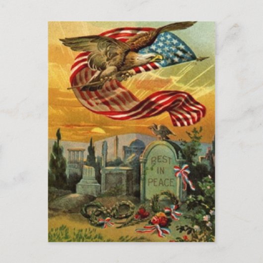 Vintage amerikanische Kunst Postkarte (Vorderseite)