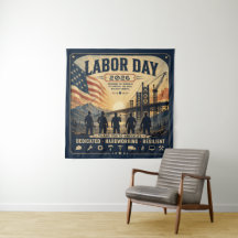 Vintage-amerikanische Labor Day-Arbeiter Ehrungsku