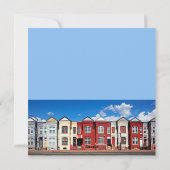 Vintage amerikanische Landschaft Feiertagskarte (Rückseite)