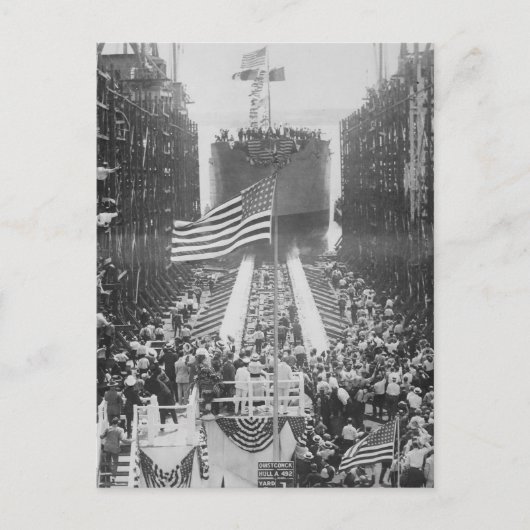 Vintage amerikanische Landschaft Postkarte (Vorderseite)