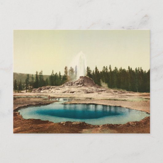 Vintage amerikanische Landschaft Postkarte (Vorderseite)