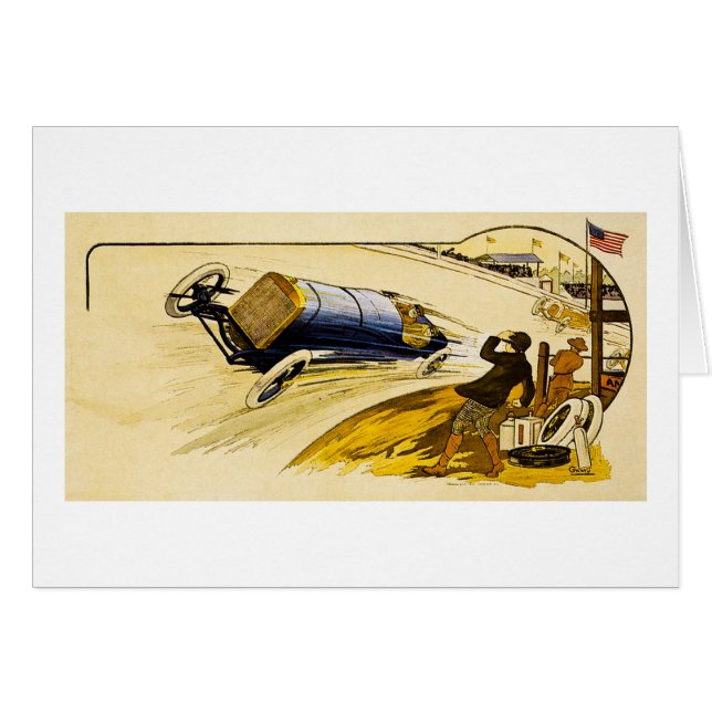 Vintage amerikanische laufende Anzeige (Vorderseite (Horizontal))