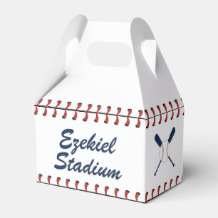 Vintage amerikanische Marine und Red Baseball Gebu Geschenkschachtel