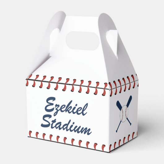 Vintage amerikanische Marine und Red Baseball Gebu Geschenkschachtel (Vorderseite)