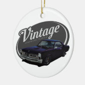 Vintage amerikanische Muskel-Gewohnheit GTO Keramik Ornament (Links)