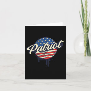 Vintage amerikanische Patriot Flag Retro Stars und Karte