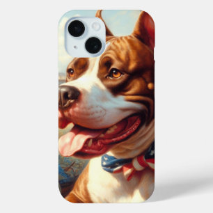 Vintage amerikanische Pit Bull Terrier Malerei Case-Mate iPhone Hülle