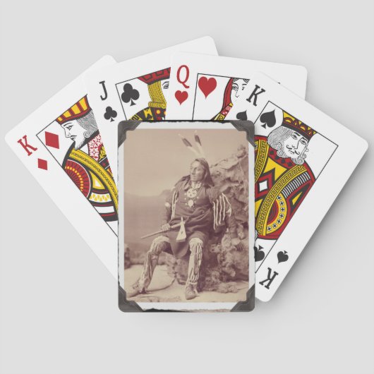 Vintage amerikanische Ponca Playing Cards Spielkarten (Rückseite)