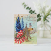 Vintage amerikanische Postkarte (Stehend Vorderseite)