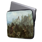 Vintage Amerikanische Ureinwohner, Bison Dance von Laptopschutzhülle (Vorderseite Links)