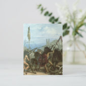 Vintage Amerikanische Ureinwohner, Bison Dance von Postkarte (Stehend Vorderseite)