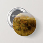 Vintage Amerikanische Ureinwohner, Buffalo Hunt by Button (Vorne & Hinten)