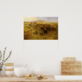 Vintage Amerikanische Ureinwohner, Buffalo Hunt by Poster (Küche)