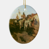 Vintage Amerikanische Ureinwohner, Pfefferlinge de Keramik Ornament (Rechts)