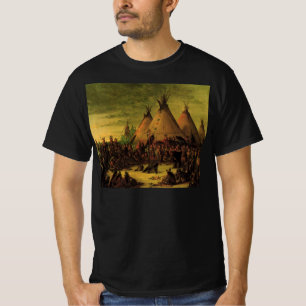 Vintage Amerikanische Ureinwohner, Sioux-Kriegsrat T-Shirt