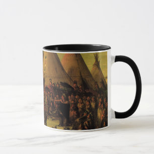 Vintage Amerikanische Ureinwohner, Sioux-Kriegsrat Tasse