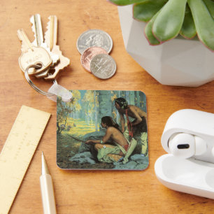 Vintage Amerikanische Ureinwohner, Taos Türkei Jäg Schlüsselanhänger