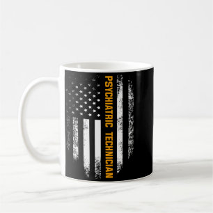 Vintage amerikanische USA-Flagge Psychiatrie Kaffeetasse