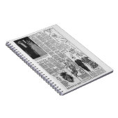 Vintage amerikanische Zeitung Kennedy 1963 Notizblock (Rechte Seite)