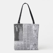 Vintage amerikanische Zeitung Kennedy 1963 Tasche (Rückseite)