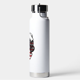 Vintage-amerikanischer-Flagge-Krankenschwester-Pro Trinkflasche